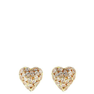 SELF-PORTRAIT Embellished Heart Earrings